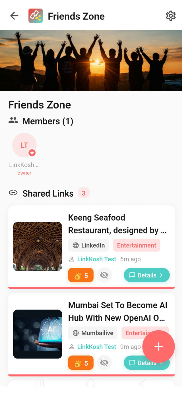 LinkKosh Group Detail